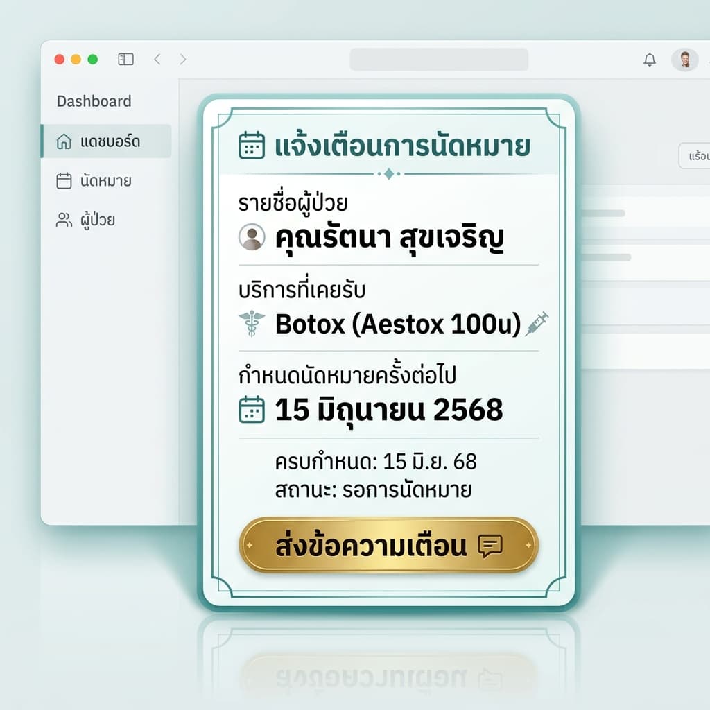 Automatic Rebooking Reminders for Aesthetic Clinics